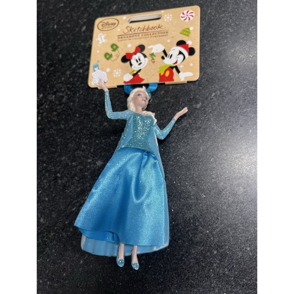 DISNEY 2016 SKETCHBOOK ORNAMENT ELSA FROZEN PRINCESS CHRISTMAS HOLIDAY NWT NIB - Picture 5 of 6